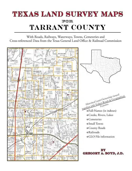 Texas Land Survey Maps for Tarrant County - Paperback