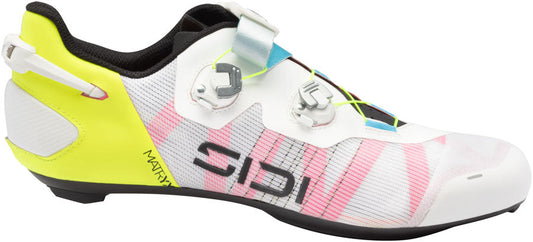 SIDI Wire 3 Road Shoes - Mens White/Yellow Fluo 43