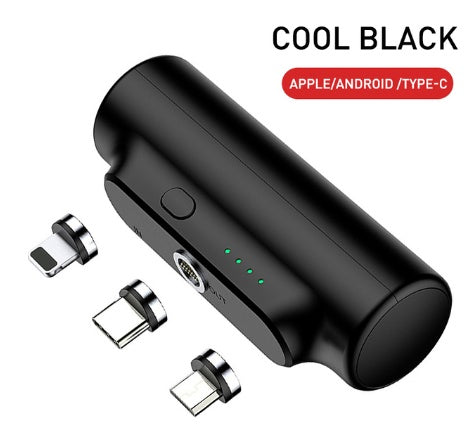 Magnetic Power Bank 3000 MAh Is Suitable For Mobile Power Mini Portable 18650 Charging