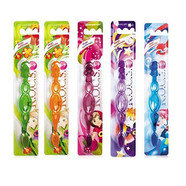 Rocs Kids Manual Toothbrush for Children Aged 3-7 - Gentle, Effective, and Fun Oral Care