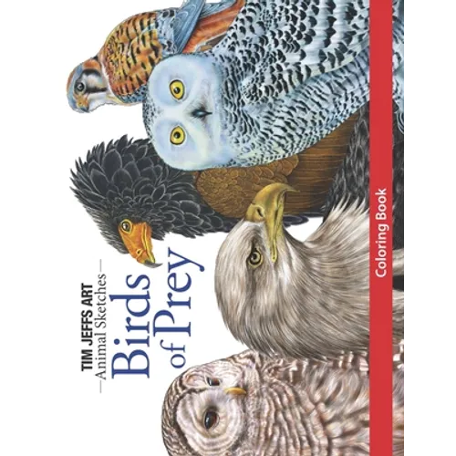 Birds of Prey Coloring Book - Paperback