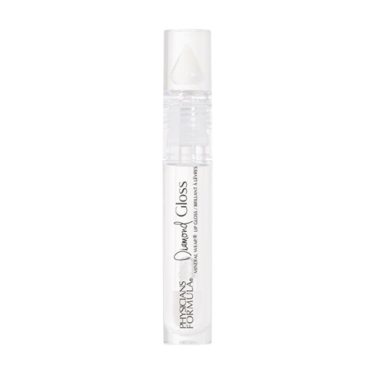 Physicians Formula Mineral Wear Diamond Lip Gloss - Crystal Clear, Moisturizing & Non-Sticky Lip Care