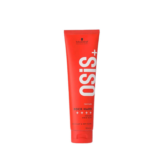Schwarzkopf Osis+ Texture Rock Hard Instant Hold Glue - Ultra Strong Hold Hair Styling Product for Texture and Styling - 150 ml