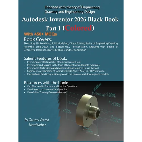 Autodesk Inventor 2026 Black Book Part I: (Colored) - Hardcover