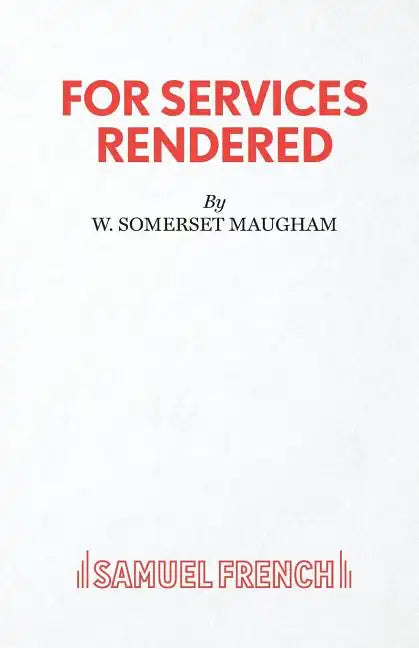 For Services Rendered - Paperback