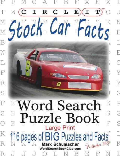 Circle It, Stock Car Facts, Word Search, Puzzle Book - Paperback