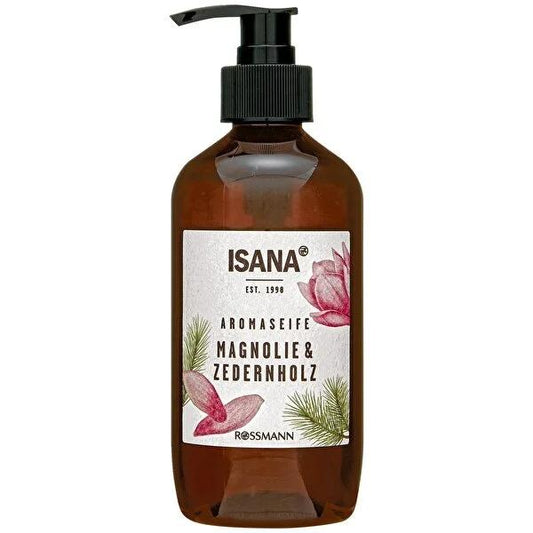 Isana Moisturizing Liquid Hand Soap with Magnolia & Cedar Wood - 11.85 fl oz, Vegan & Dermatologically Tested