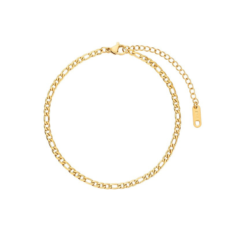 Simple All-Match Titanium Steel Anklet For Women