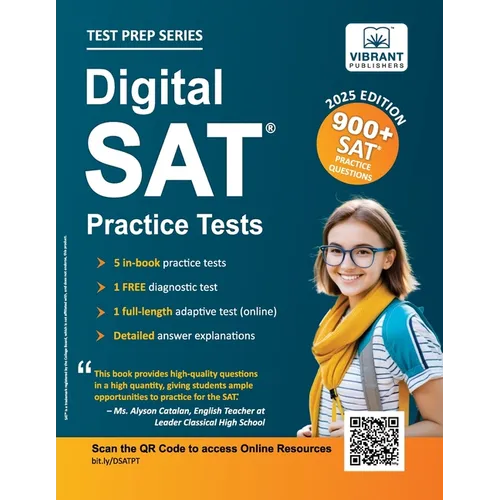 Digital SAT Practice Tests: 900+ SAT Practice Questions - Paperback