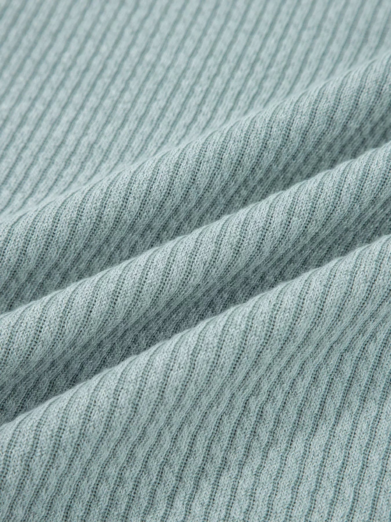 Ribbed Drop Shoulder Knit Hoodie