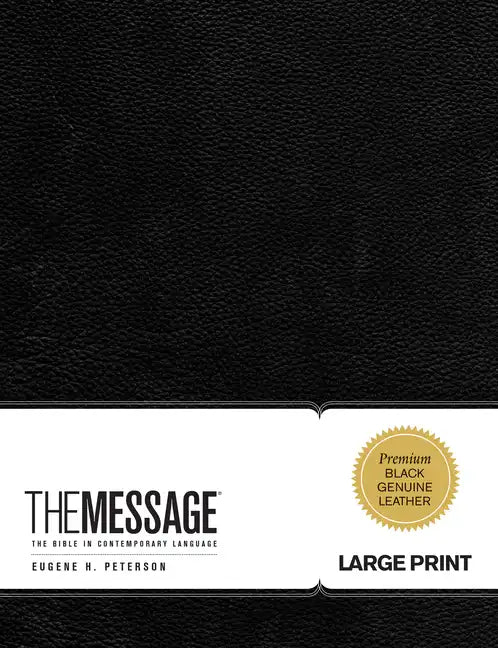 Message Large Print Bible-MS - Leather