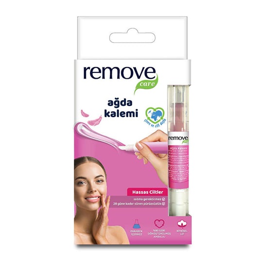 Remove Care Wax Pen for Hair Removal - Easy Eyebrow Shaping & Facial Hair Removal for Sensitive Skin
