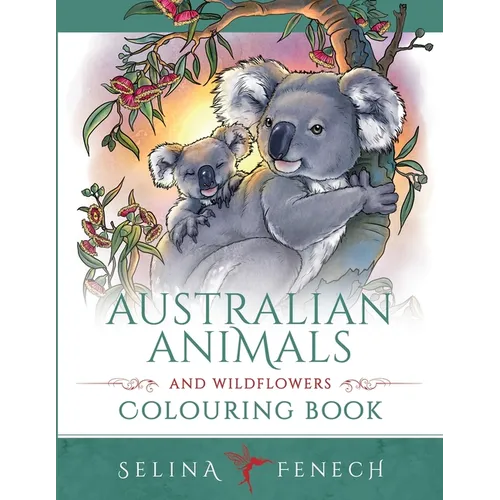 Australian Animals and Wildflowers Colouring Book - Paperback
