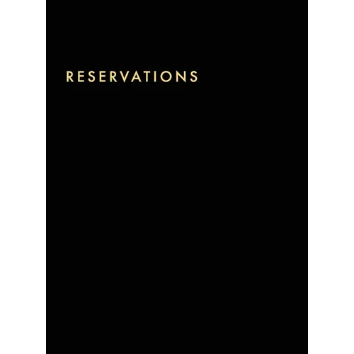 Reservations Book: Hardcover Restaurant Reservations, Double Page per Day for Lunch and Dinner, 8.5x11", Black - Hardcover