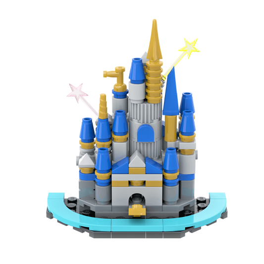 Magical Castle with Fireworks - Building Set - Made Using LEGO® Parts