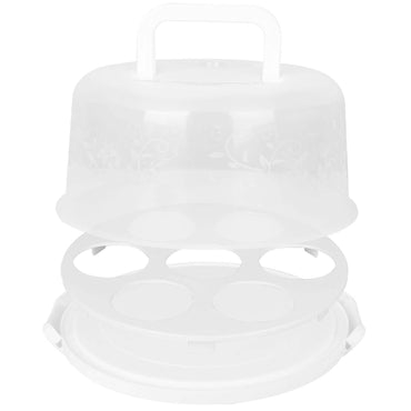 10" Cake Storage Container with Handle Plastic Cake Box