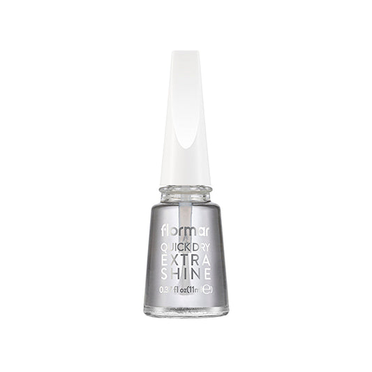 Flormar Quick Dry Extra Shine Top Coat - Fast-Drying Nail Polish | 0.34 Fl Oz