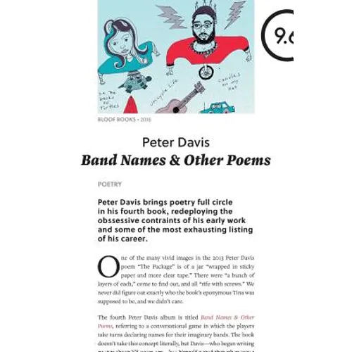 Band Names & Other Poems - Paperback