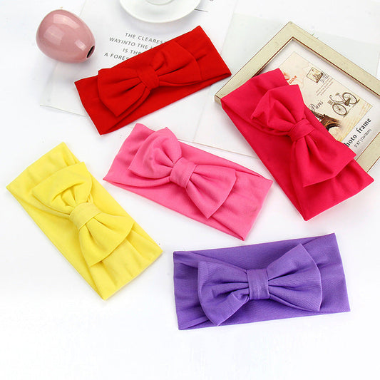 Elsa Bowknot Headband Simple And Versatile High Elastic Headband Female