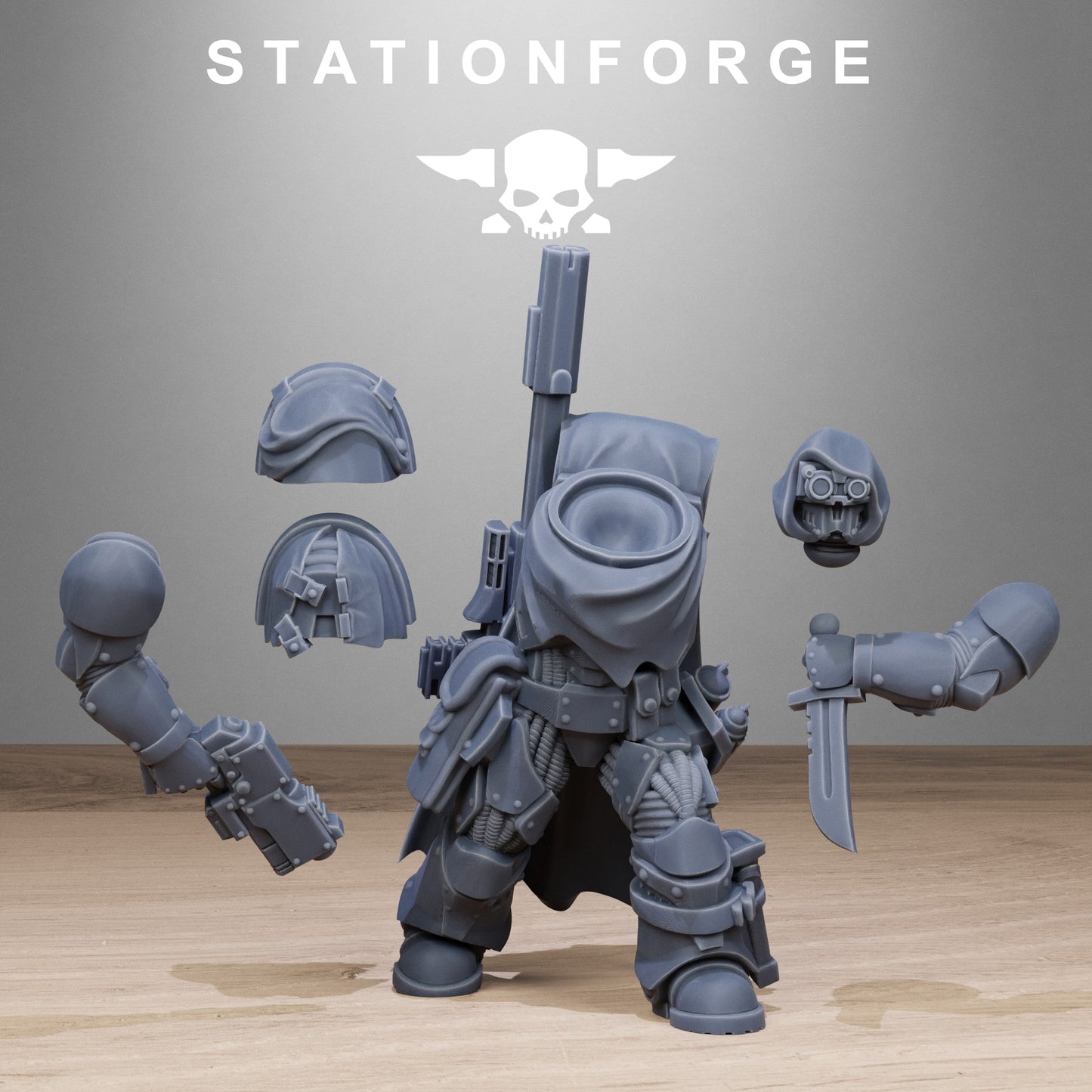3D Printed Socratis Snipers x10 by StationForge Miniatures