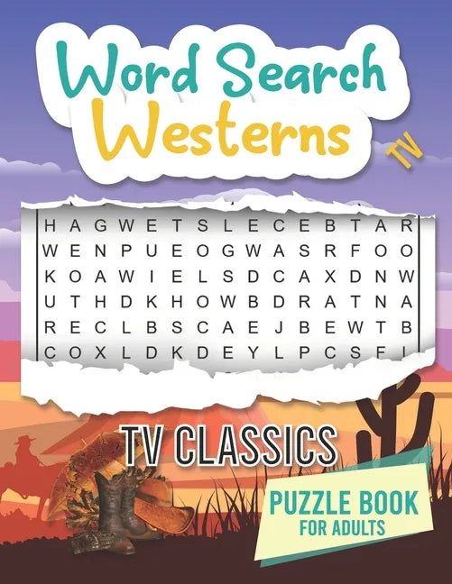 TV Westerns Word Search: Word Search Puzzles For Adult - Paperback