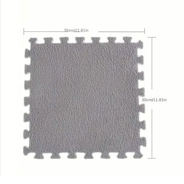 12-Pieces: Patchwork Carpet Full Floor Mat