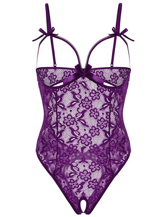 Sexy Lingerie Sexy Sleepwear Open-End Jumpsuit