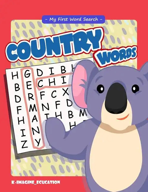 My First Word Search - Country Words: Word Search Puzzle for Kids Ages 4 -6 Years - Paperback