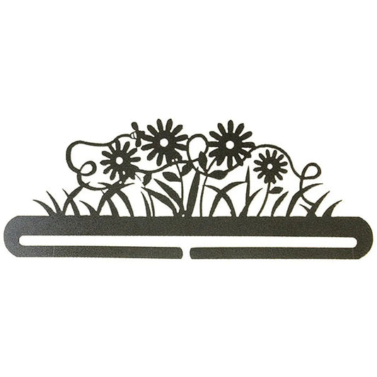 12in Daisy and Bee Split Bottom Charcoal