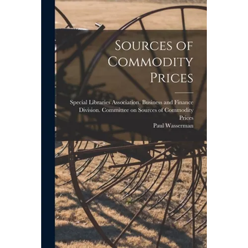 Sources of Commodity Prices - Paperback