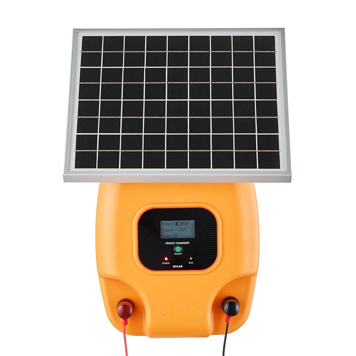 Solar Electric Fence Charger 0.3J 8kV for Livestock 1.86 Miles