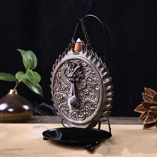Ceramic Dragon Wall Design Incense Burner