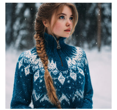 Christmas-style Casual Half-zip Hoodie