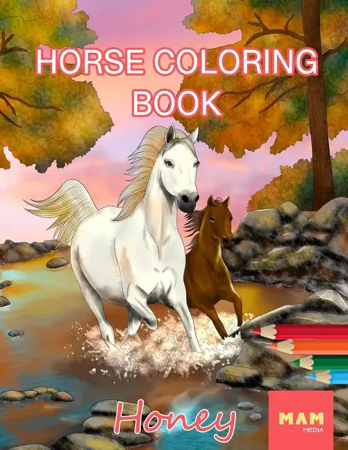 Horse Coloring Book: Anti-Stress Coloring Book - Paperback
