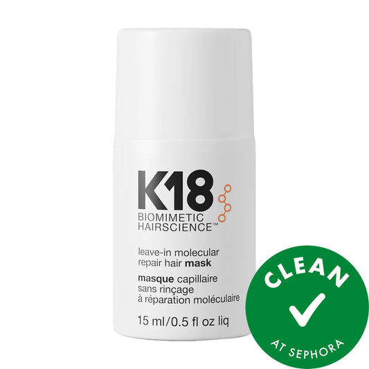 K18 Leave-In Molecular Repair Hair Mask - Repairs Damage in 4 Minutes, Vegan & Cruelty-Free