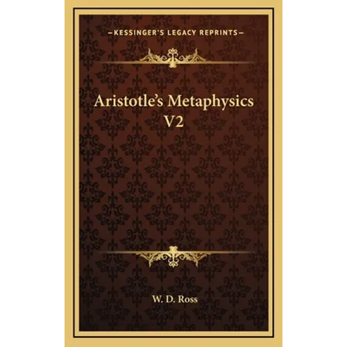 Aristotle's Metaphysics V2 - Hardcover