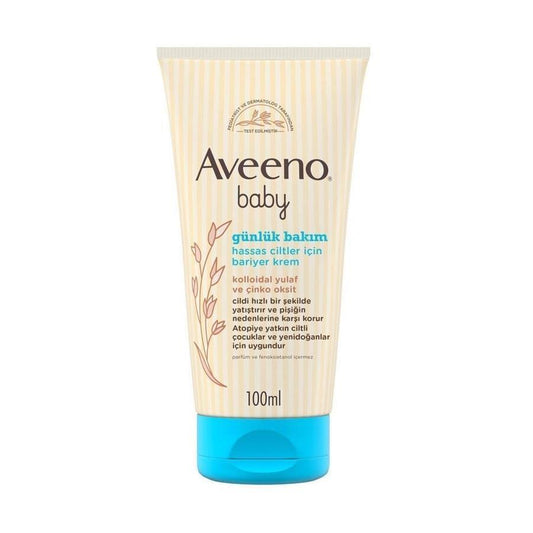 Aveeno Baby Barrier Cream for Sensitive Skin - 3.38 fl oz, Fragrance-Free, Soothing Diaper Rash Relief