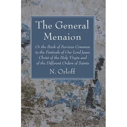 The General Menaion - Hardcover