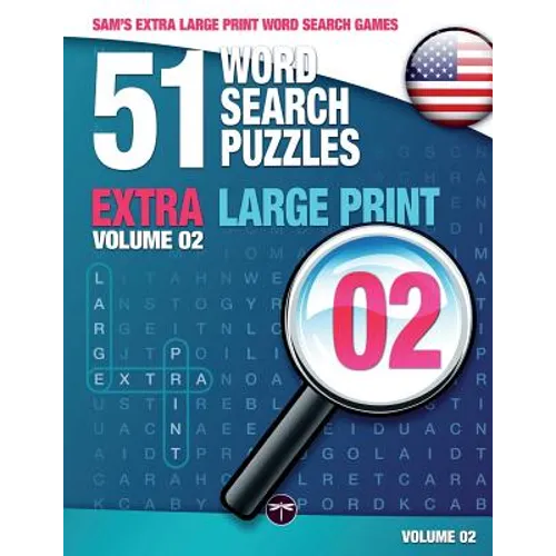 Sam's Extra Large-Print Word Search Games: 51 Word Search Puzzles, Volume 2: Brain-stimulating puzzle activities for many hours of entertainment - Paperback