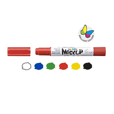 Carioca Dermatologically Tested Children's Face Paint Set - 6 Colors, Water-Based, Easy Clean-Up