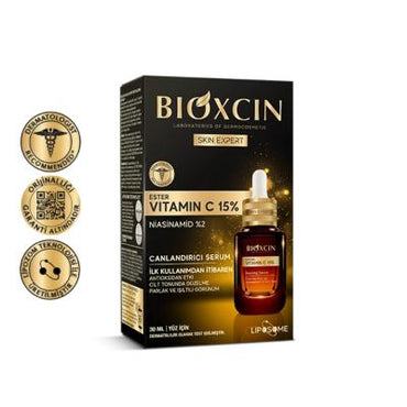 Bioxcin 15% Ester Vitamin C Serum - Revitalizing Skincare for All Skin Types with Niacinamide