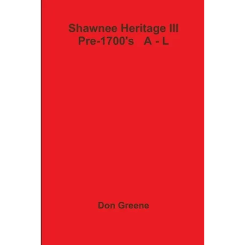 Shawnee Heritage III - Paperback