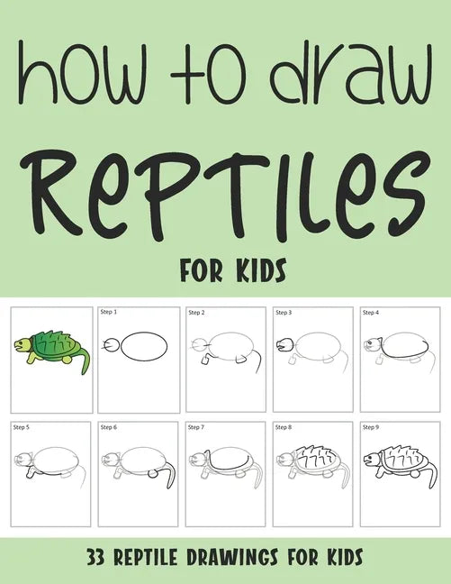 How to Draw Reptiles for Kids - Paperback