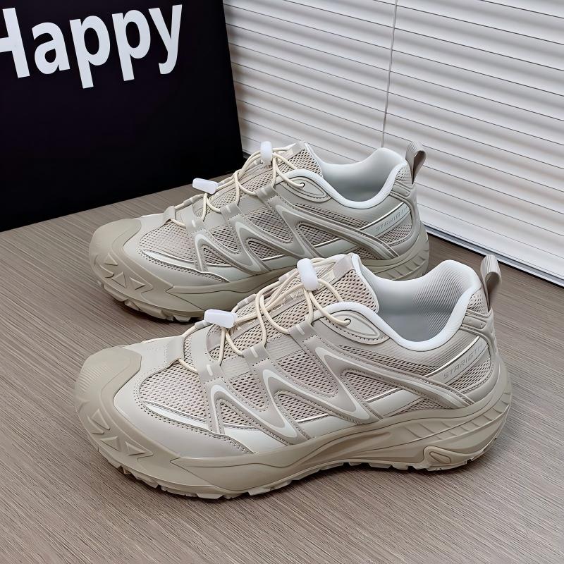 Men's Korean Style Chunky Sneakers, New Summer Trendy Versatile Platform Casual Sports Shoes, Comfort & Wear Resistance