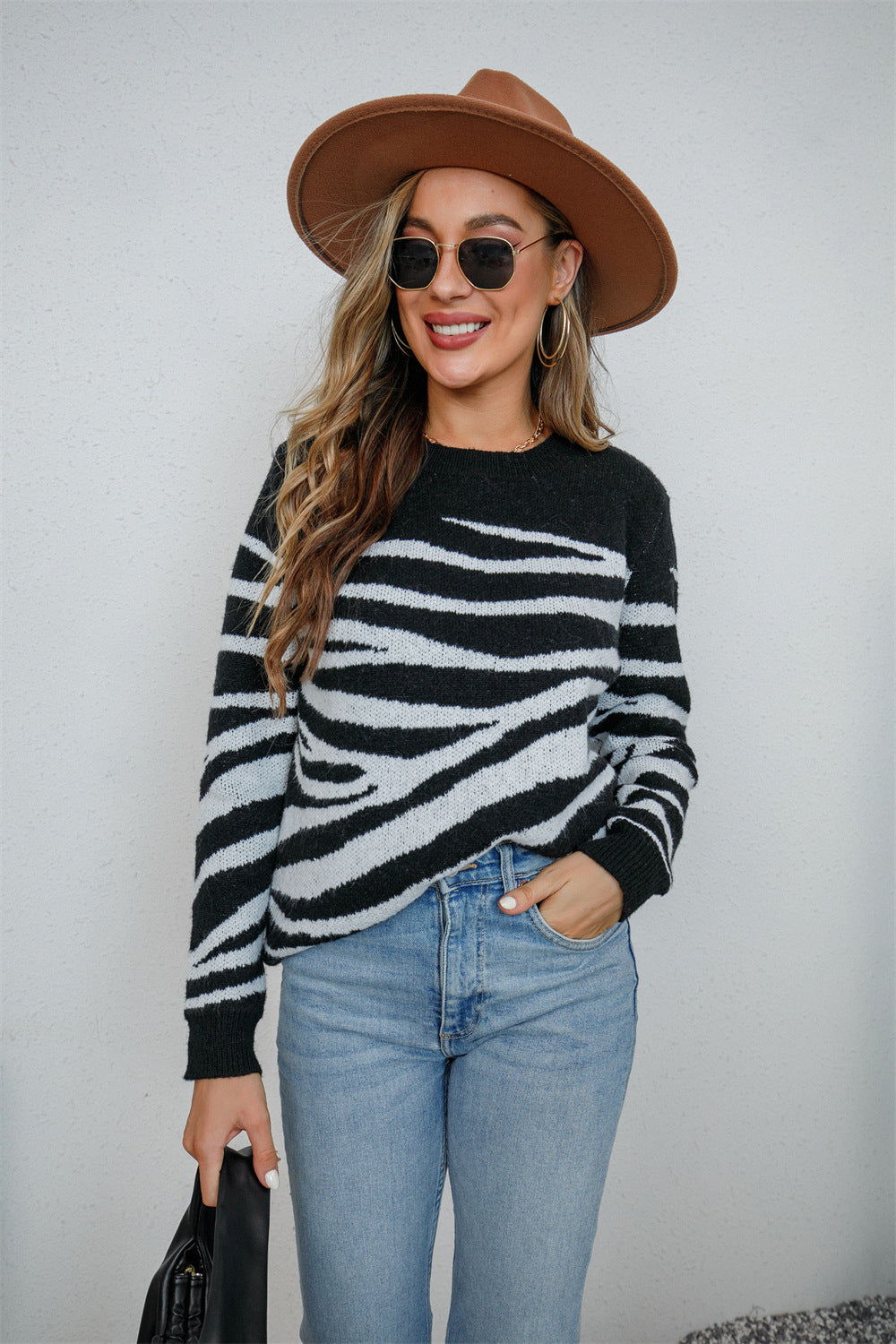 Single-breasted Classy Plus-size Commuter Sweater