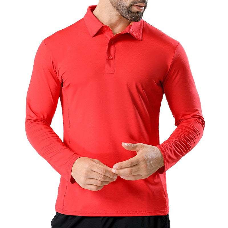 Mens Lapel Sports Polo Shirt