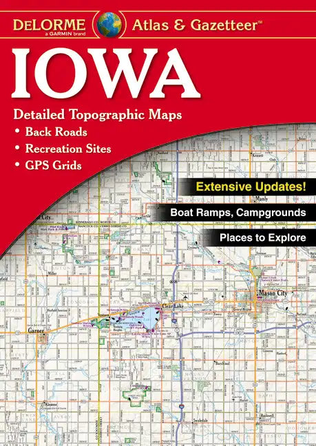 Delorme Atlas & Gazetteer: Iowa - Paperback