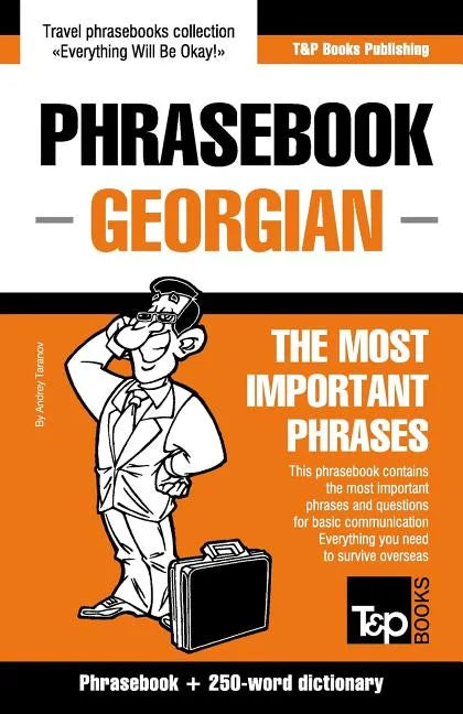 English-Georgian phrasebook and 250-word mini dictionary - Paperback