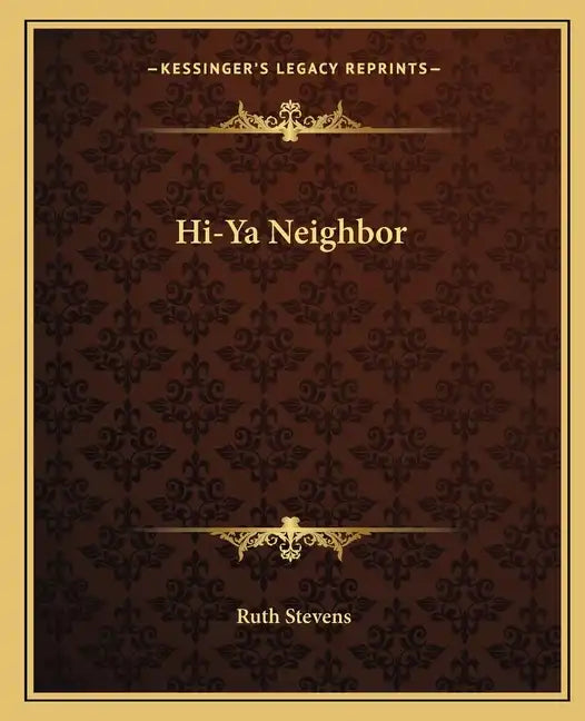 Hi-YA Neighbor - Paperback