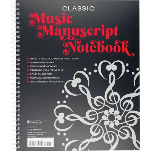 Music Manuscript Notebook (Classic)